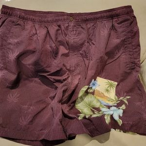 Mens Tommy Bahama tropical flower swim trunks